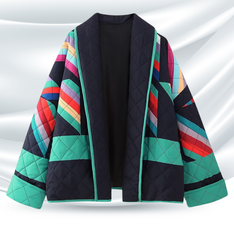 Damen Mehrfarbig Weinlese Jacke | Lose