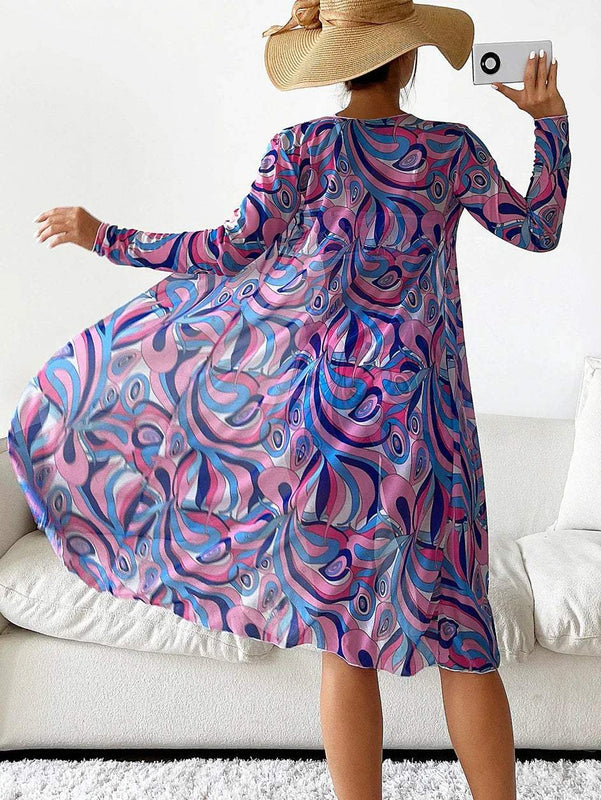 Damski strój kąpielowy z wiązaniem na szyi | styl kimono