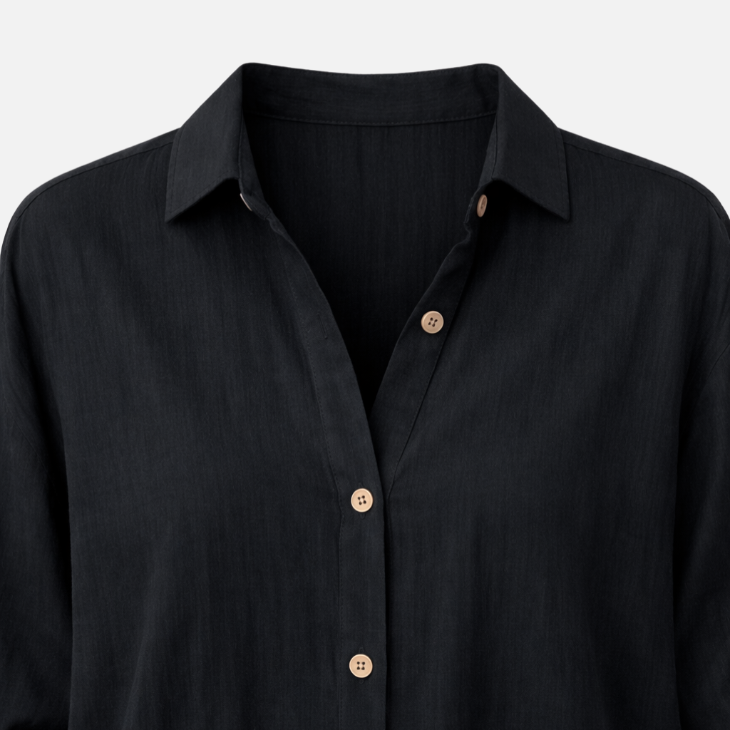 Damen Bluse im Relaxed Fit mit hochrollbaren Ärmeln