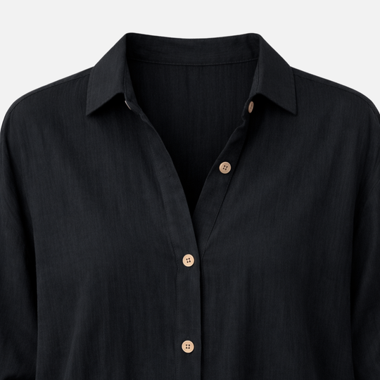 Damen Bluse im Relaxed Fit mit hochrollbaren Ärmeln