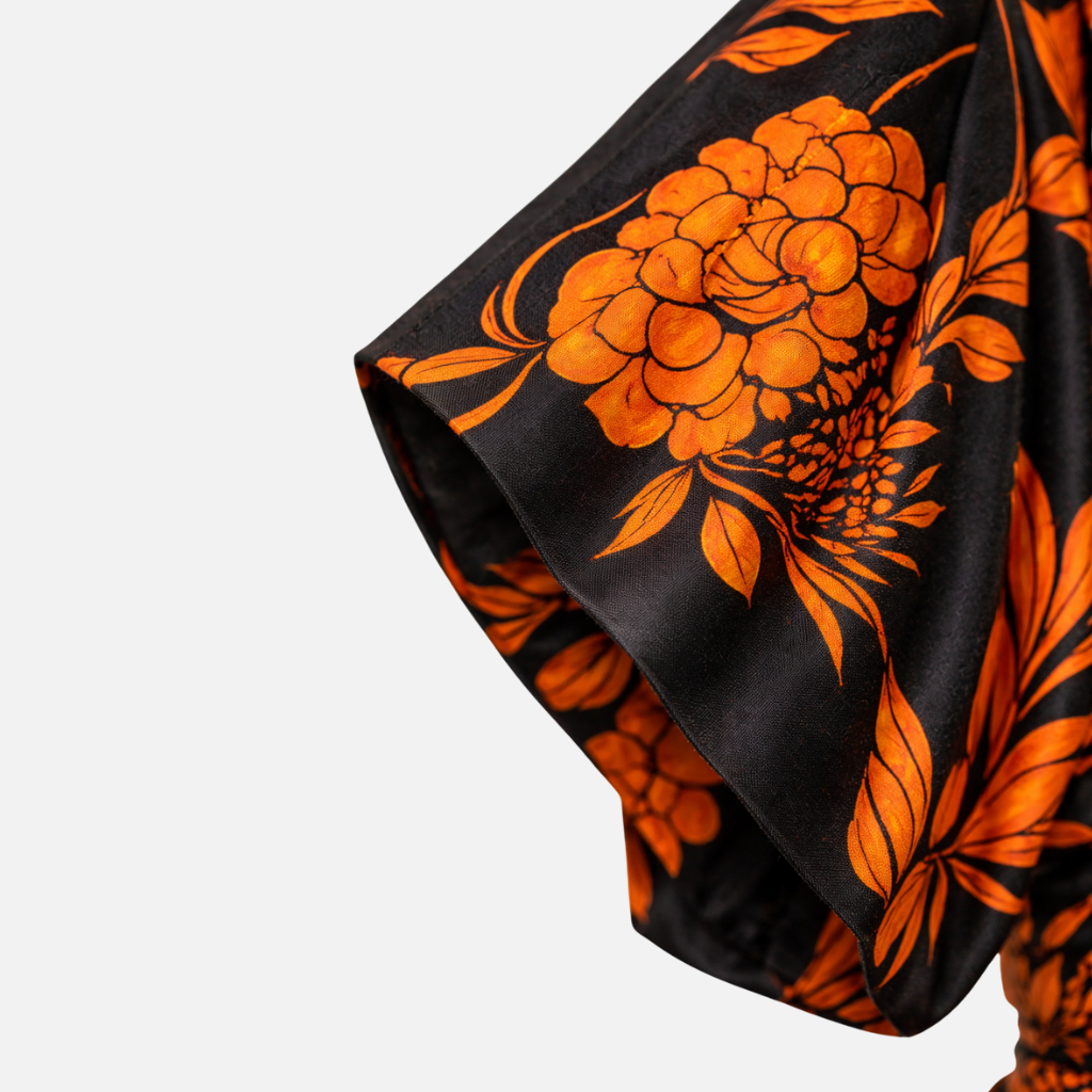 Damen Maxikleid mit Blumenmuster einer Schulter und Seitenschlitz