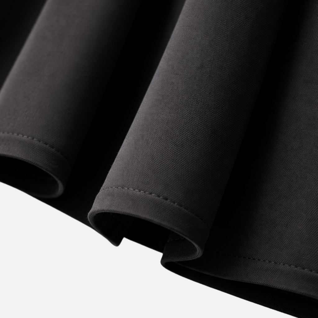 Damen Plissierte Midi-Rock mit verstellbarem Taillengürtel