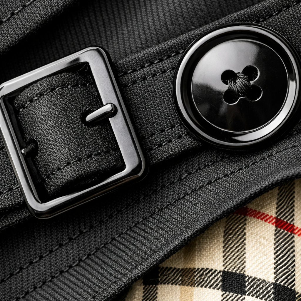 Damen Trenchcoat mit Gürtel und verstellbaren Manschetten