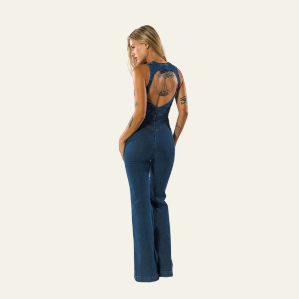 Denim-Overall für Damen | Hohe Taille