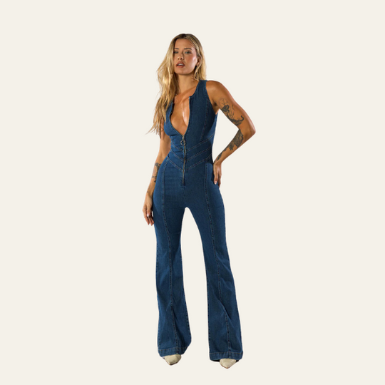 Denim-Overall für Damen | Hohe Taille