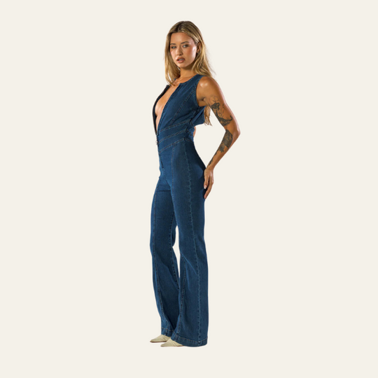 Denim-Overall für Damen | Hohe Taille