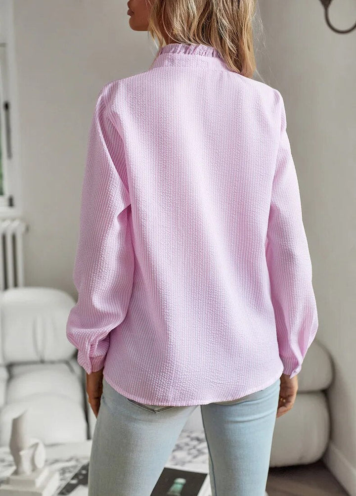 Draped Women's Shirt | Long Sleeve