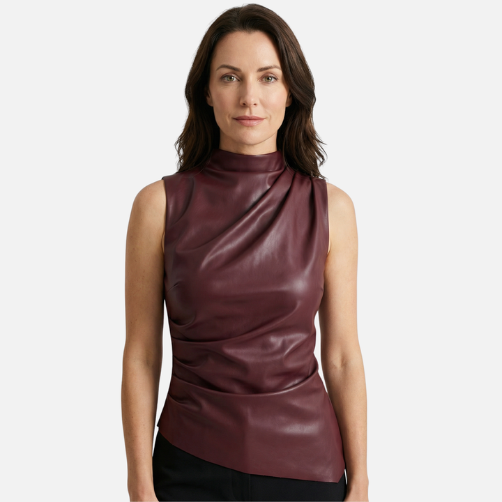 Drapiertes Tanktop mit asymmetrischem Saum für Frauen