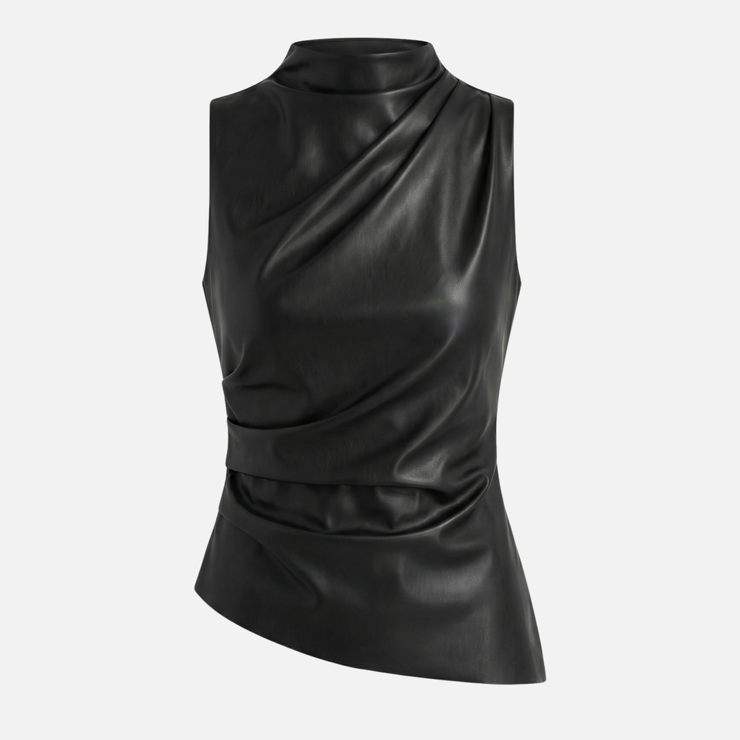 Drapiertes Tanktop mit asymmetrischem Saum für Frauen