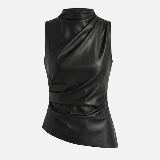 Drapiertes Tanktop mit asymmetrischem Saum für Frauen