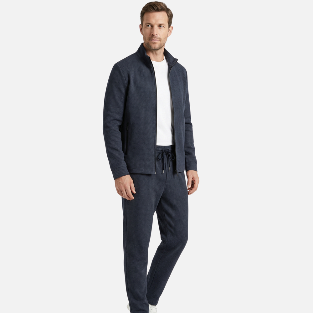 Elegante Tracksuit mit Seitentaschenjacke für Männer