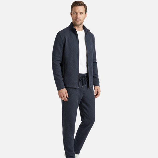 Elegante Tracksuit mit Seitentaschenjacke für Männer