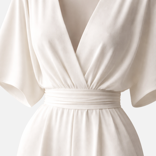 Eleganter Jumpsuit mit weitem Bein und tiefem Ausschnitt für Damen