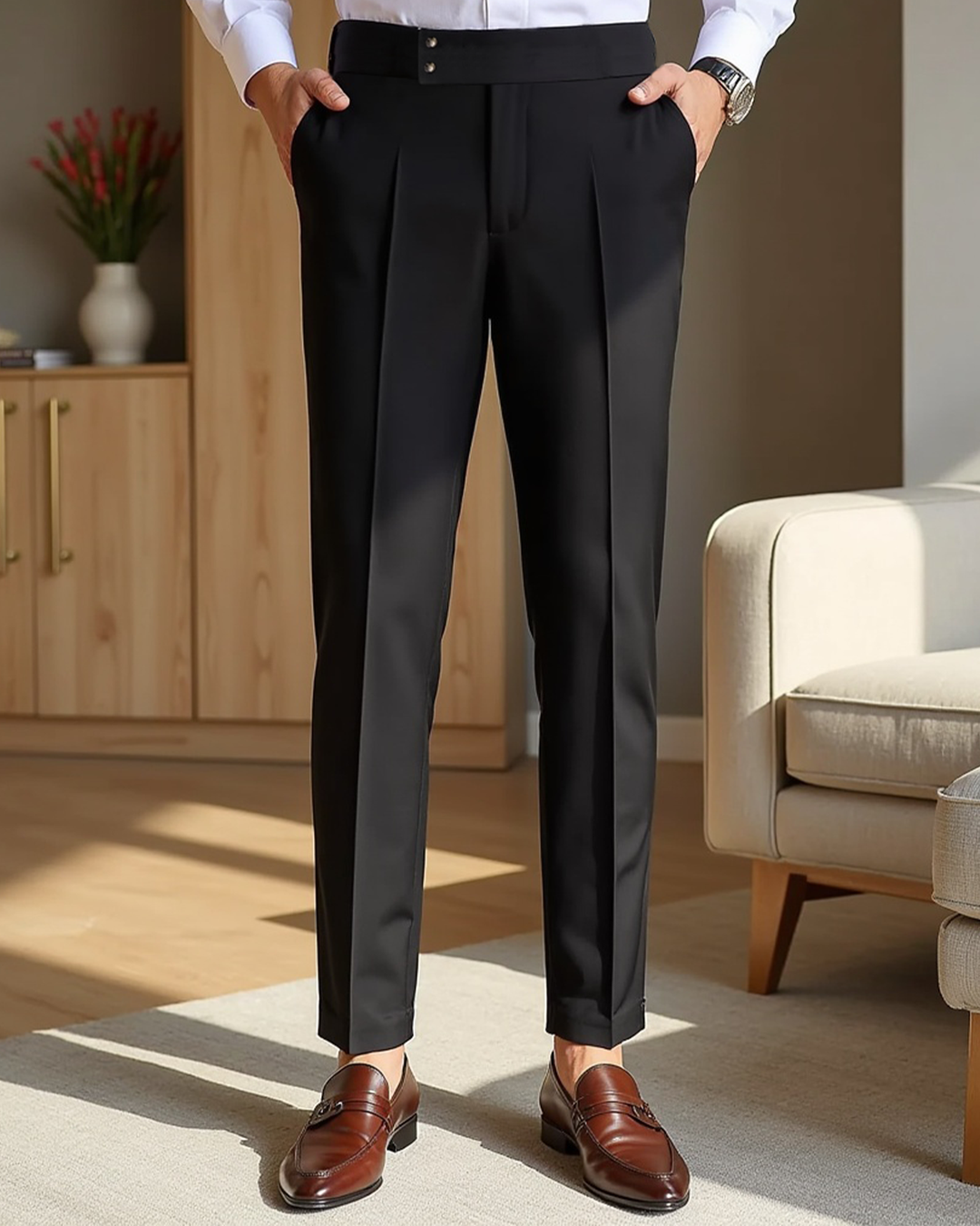 Eleganter Hose mit Seitentaschen für Männer