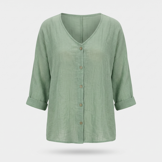 Lockere_Damenbluse_aus_Crinkle_Baumwolle_mit_V_Ausschnitt_und_3_4_Arm_11
