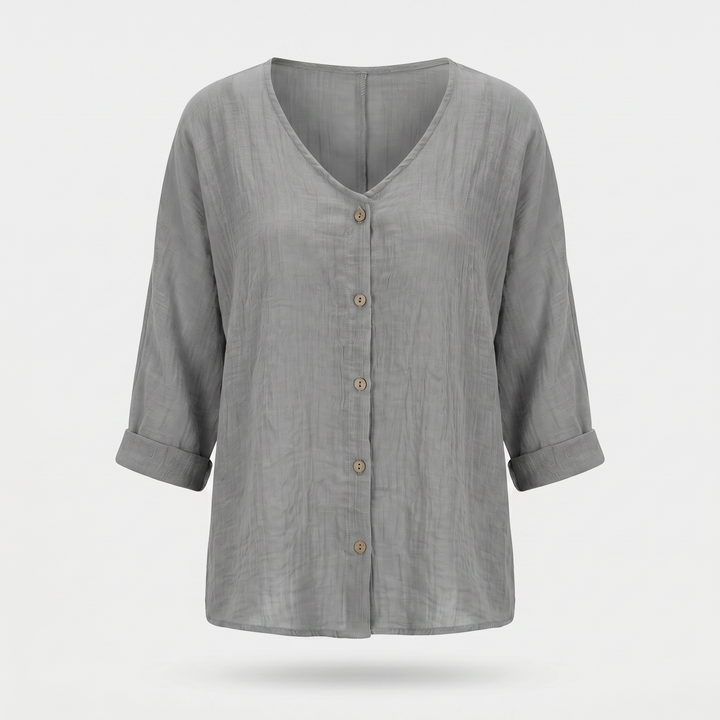 Lockere_Damenbluse_aus_Crinkle_Baumwolle_mit_V_Ausschnitt_und_3_4_Arm_13