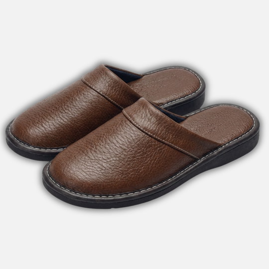 Ergonomische Slipper zum Hineinschlüpfen mit strapazierfähiger Sohle für Herren