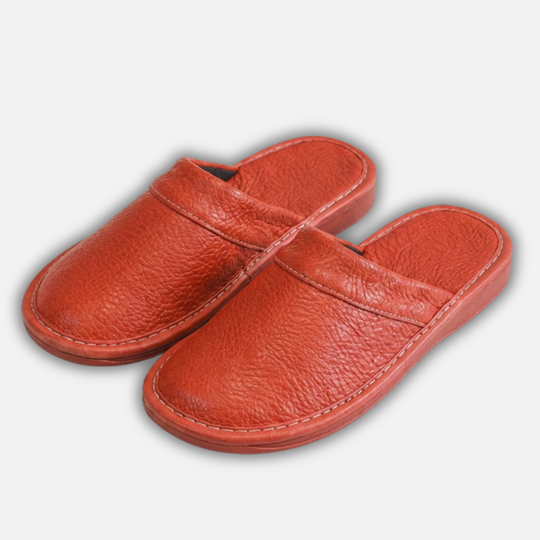 Ergonomische Slipper zum Hineinschlüpfen mit strapazierfähiger Sohle für Herren