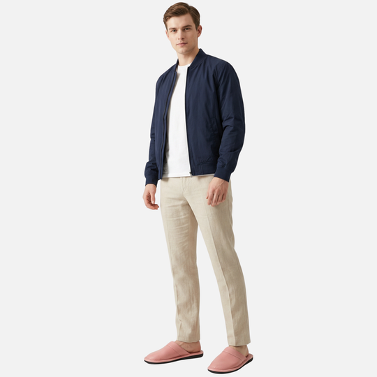 Ergonomische Slipper zum Hineinschlüpfen mit strapazierfähiger Sohle für Herren