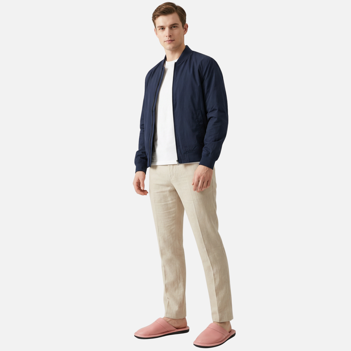 Ergonomische Slipper zum Hineinschlüpfen mit strapazierfähiger Sohle für Herren