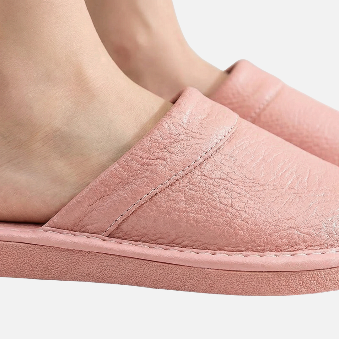 Ergonomische Slipper zum Hineinschlüpfen mit strapazierfähiger Sohle für Herren