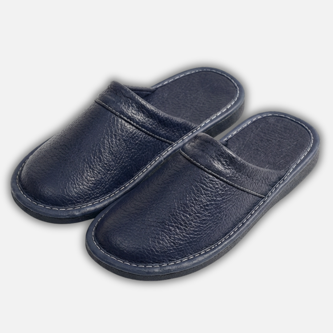Ergonomische Slipper zum Hineinschlüpfen mit strapazierfähiger Sohle für Herren