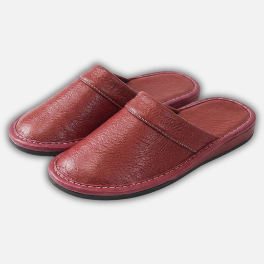 Ergonomische Slipper zum Hineinschlüpfen mit strapazierfähiger Sohle für Herren
