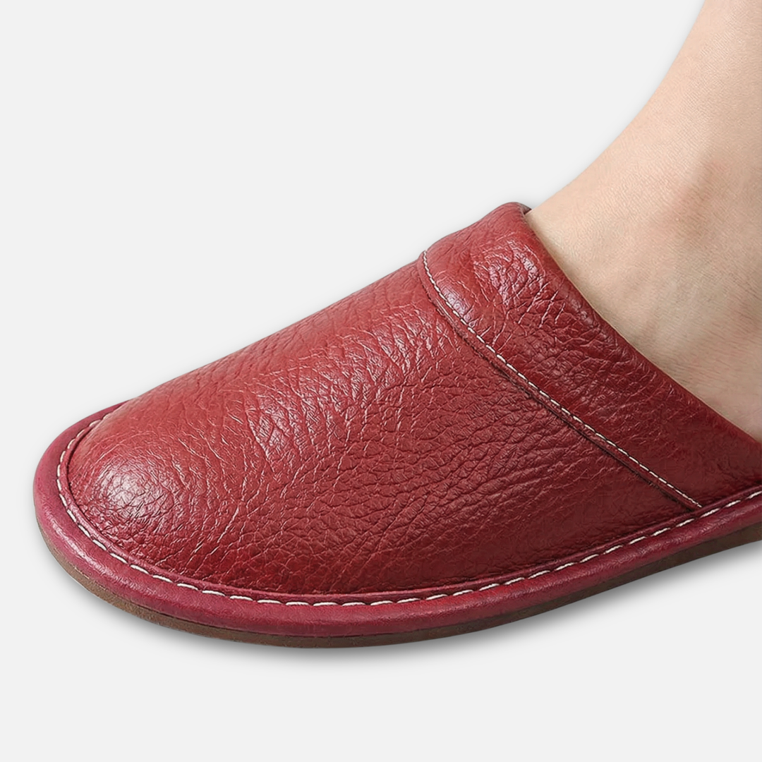 Ergonomische Slipper zum Hineinschlüpfen mit strapazierfähiger Sohle für Herren