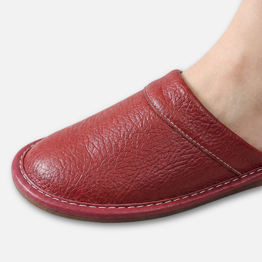 Ergonomische Slipper zum Hineinschlüpfen mit strapazierfähiger Sohle für Herren