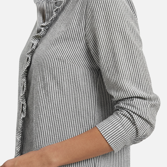 Feminine Bluse mit Rüschensaum für Frauen