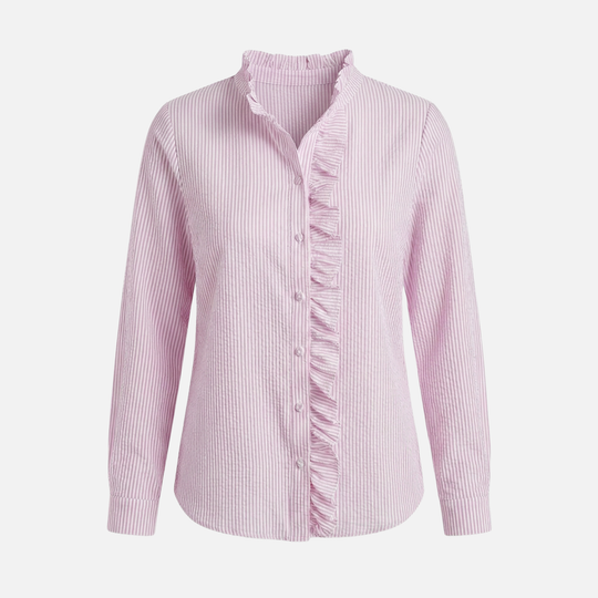 Feminine Bluse mit Rüschensaum für Frauen