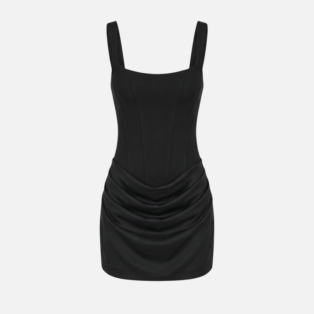 Figurbetontes Minikleid mit Korsett-Oberteil und Raffung für Damen