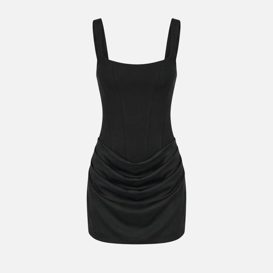 Figurbetontes Minikleid mit Korsett-Oberteil und Raffung für Damen