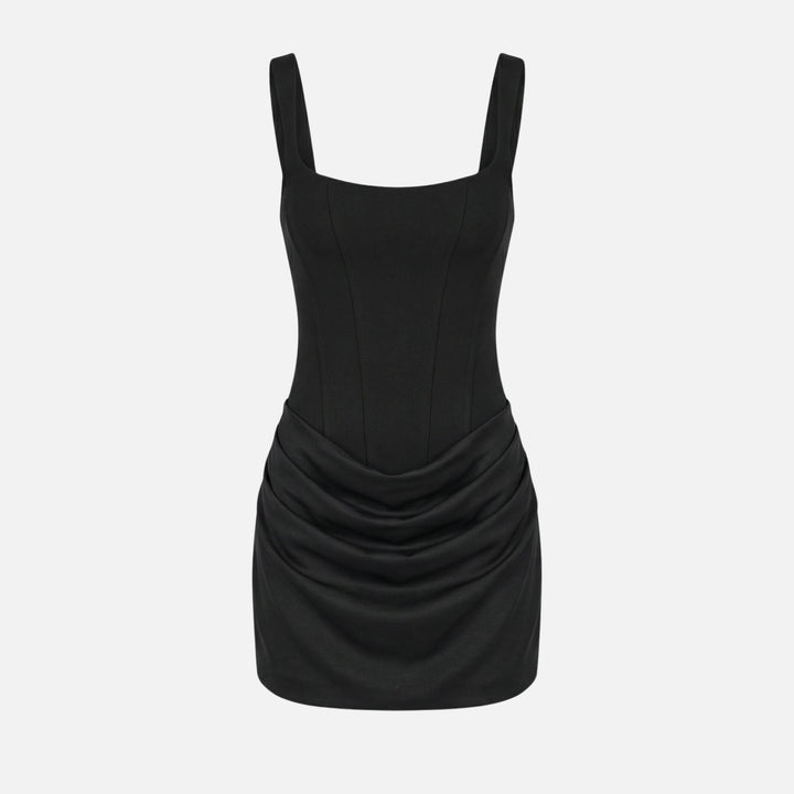 Figurbetontes Minikleid mit Korsett-Oberteil und Raffung für Damen