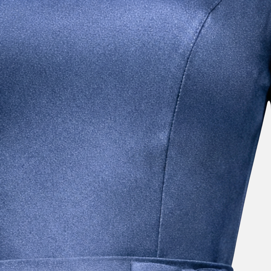 Frauen Langärmliges Drapiertes Maxi-Kleid mit Ausgestelltem Saum