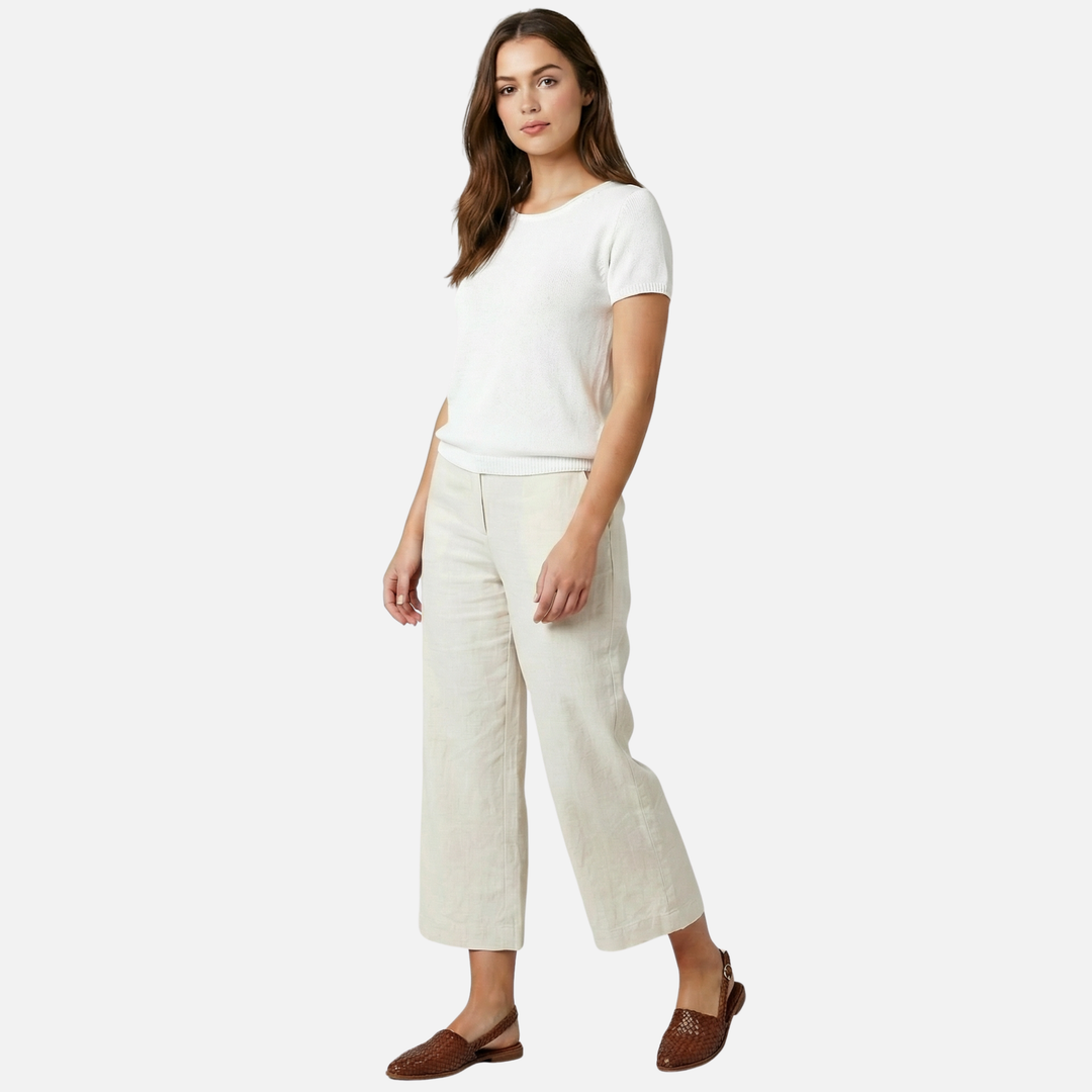 Frauen Legere Geflochtene Slingback-Flats mit Riemen