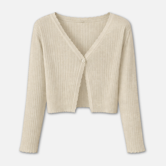 Weiche Sommer-Strickjacke für Damen | Strickcardigan