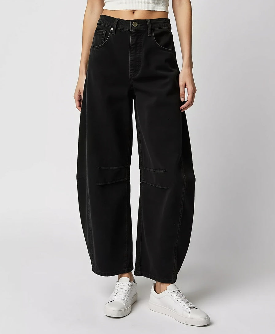 Frauen_Jeans_mit_weitem_Bein_und_hohem_Bund