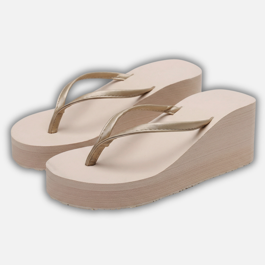 Frauen Sommer Keilsandalen mit Plateausohle