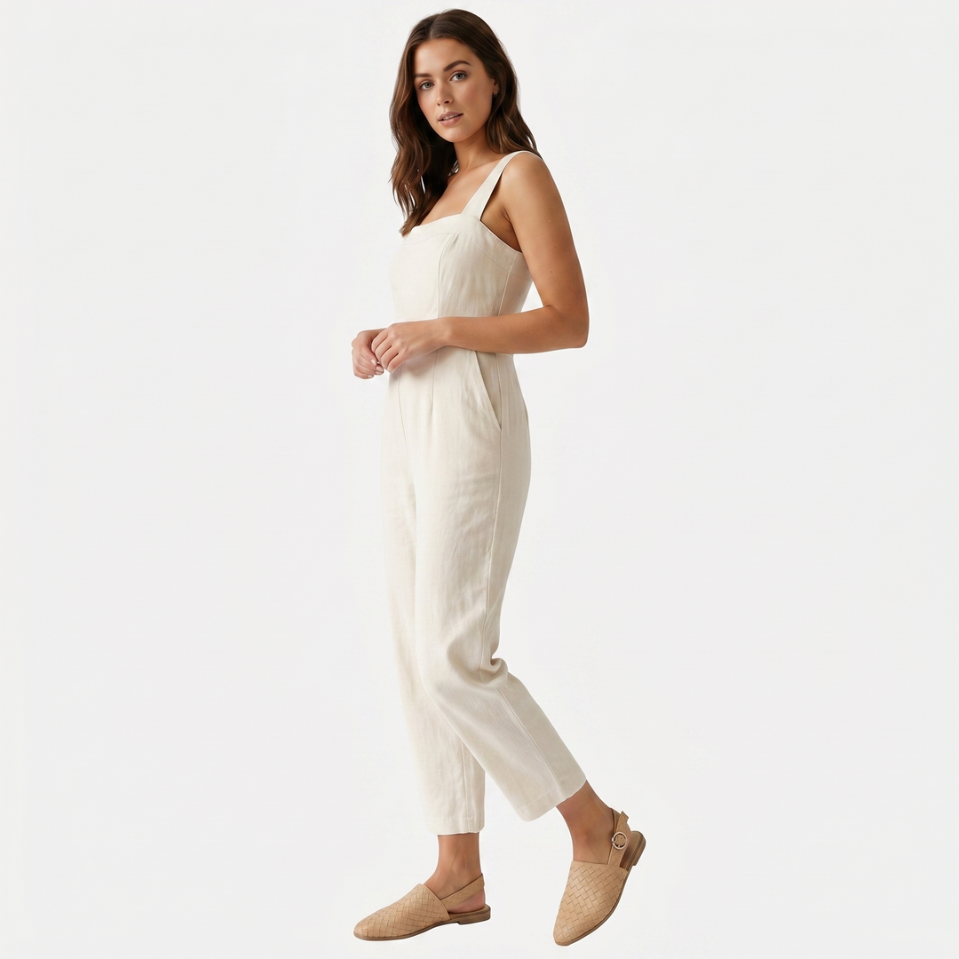 Frauen Legere Geflochtene Slingback-Flats mit Riemen