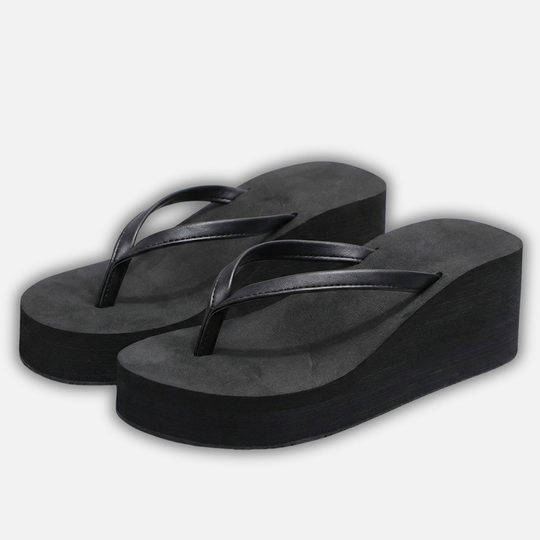 Frauen Sommer Keilsandalen mit Plateausohle