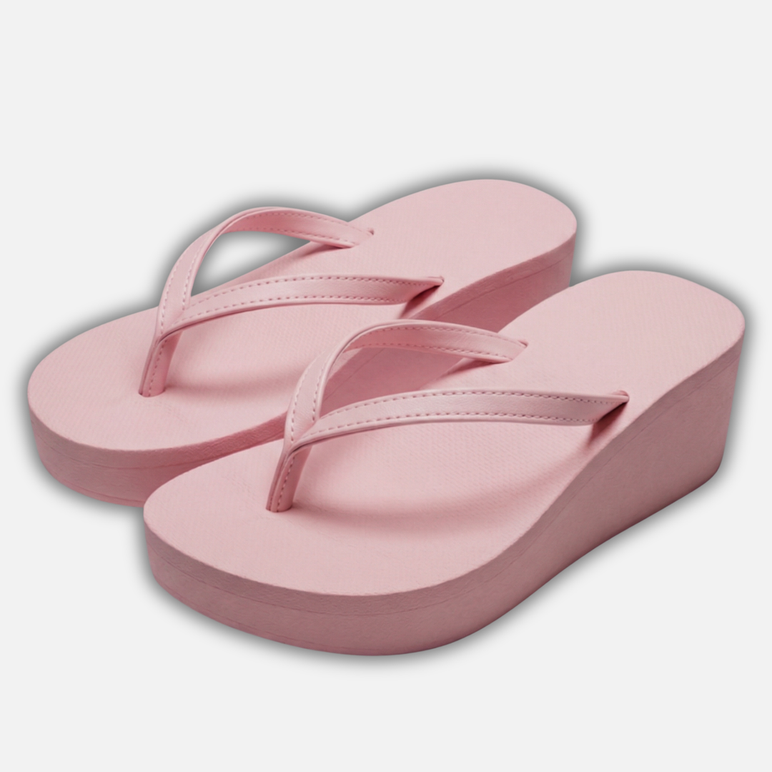 Frauen Sommer Keilsandalen mit Plateausohle