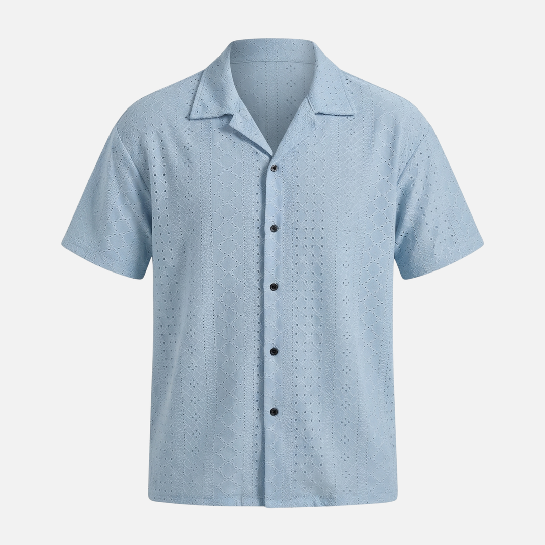 Gemustertes Hemd mit Kurzarm für Männer