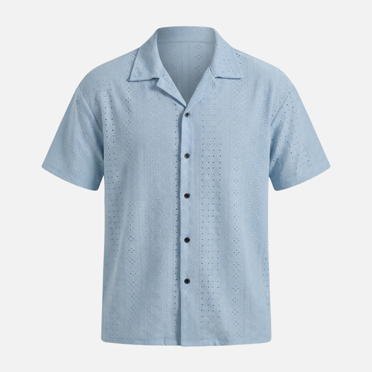 Gemustertes Hemd mit Kurzarm für Männer