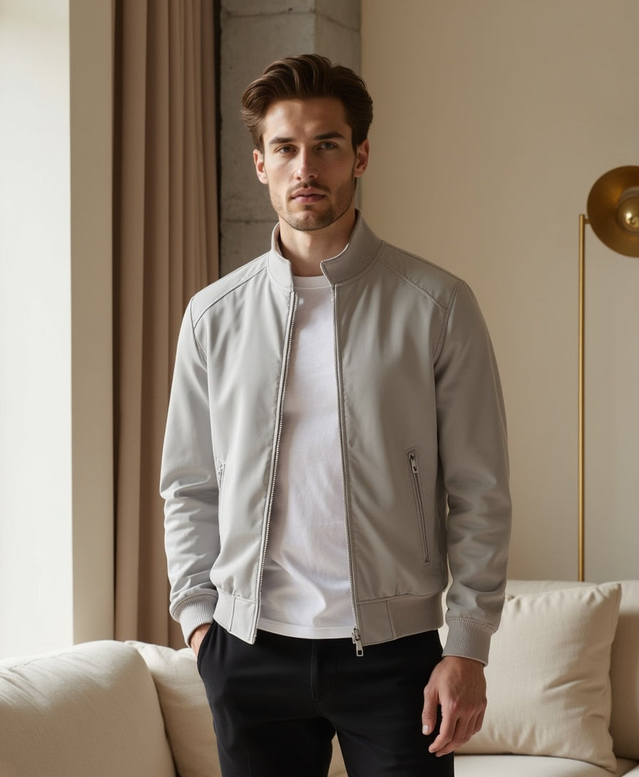 Gepolsterte Jacke mit Seitentaschen für Männer