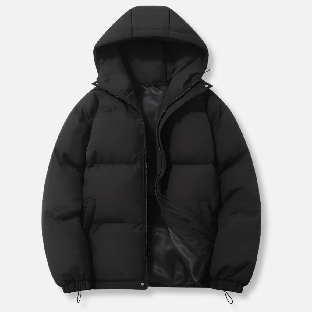 Gepolsterte Jacke mit verstellbaren Bündchen für Frauen