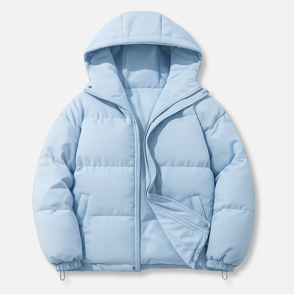 Gepolsterte Jacke mit verstellbaren Bündchen für Frauen