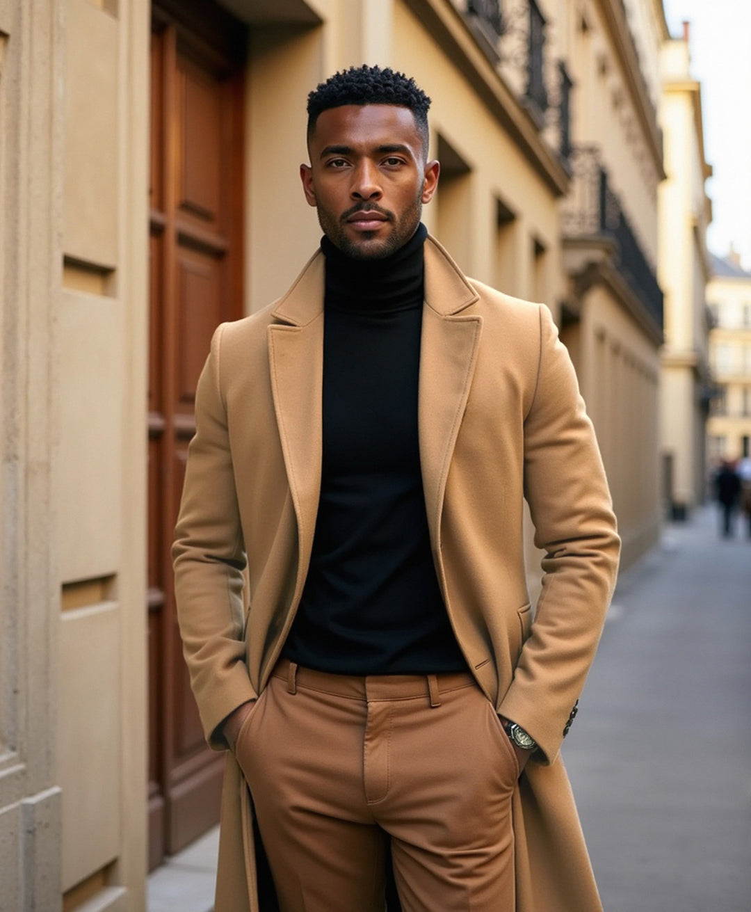 Gepolsterter Mantel mit Seitentaschen für Männer