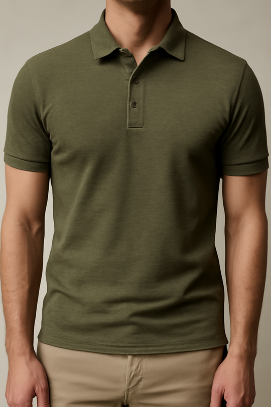 Herren Enges Polohemd | Kurzarm