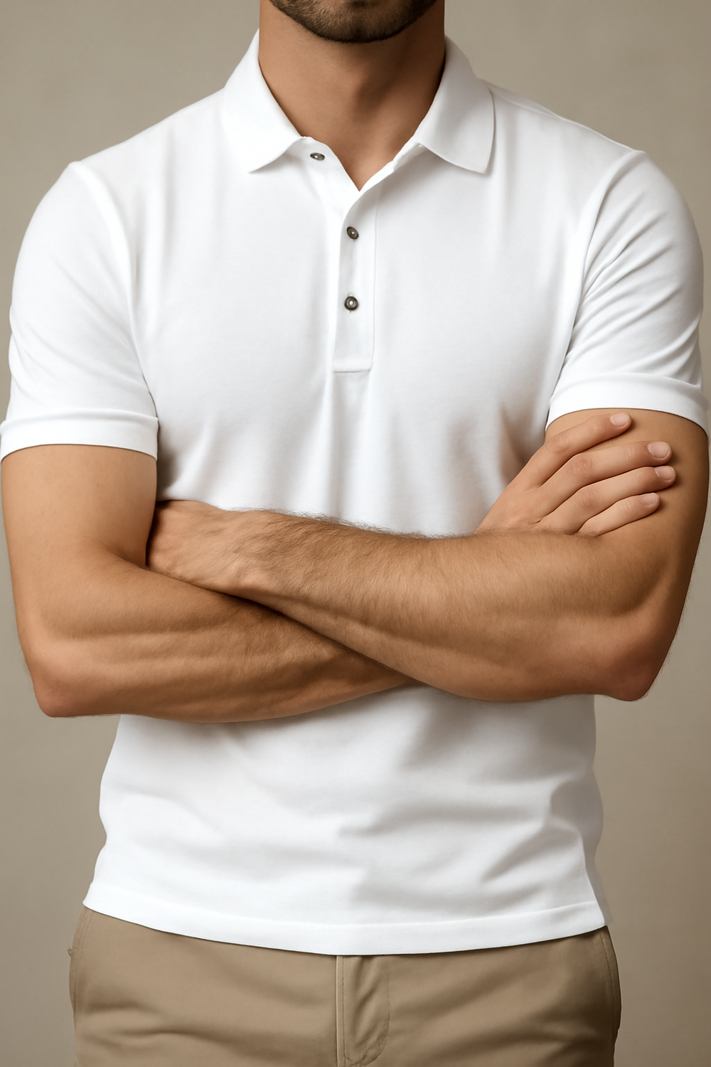Herren Enges Polohemd | Kurzarm